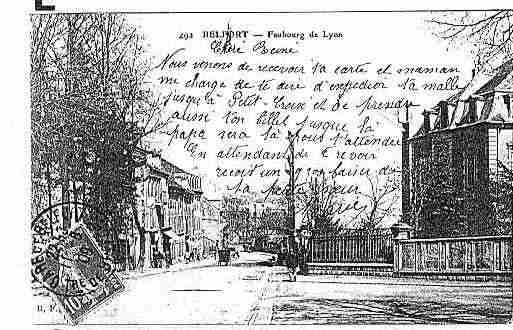 Ville de BELFORT Carte postale ancienne